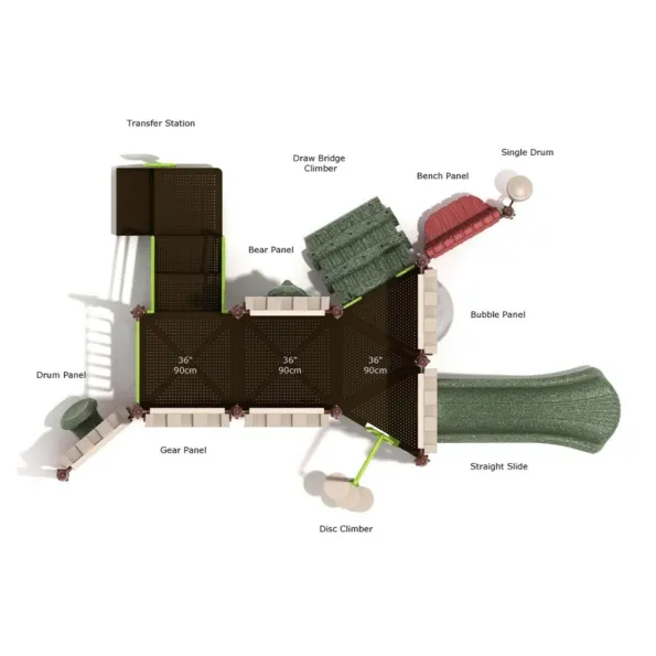 Mystic Ruins Castle Spark Playground Structure