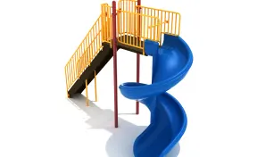 Freestanding 8' Spiral Slide