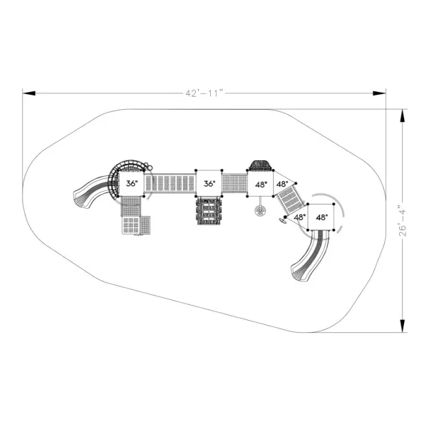 Reeve's Rampart Castle Spark Playground Structure
