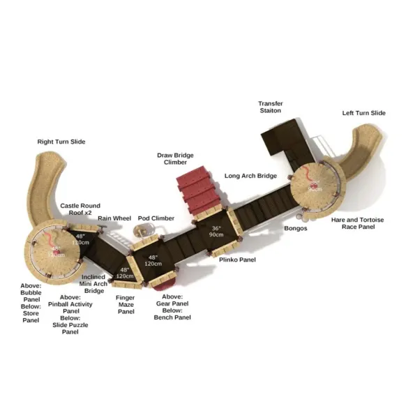 Reeve's Rampart Castle Spark Playground Structure