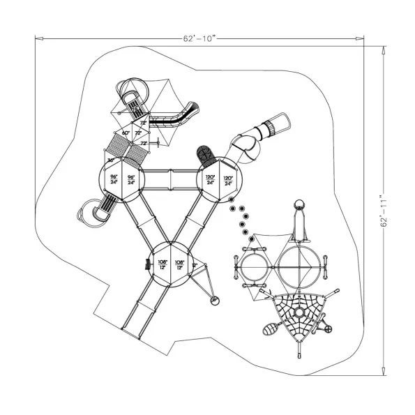 Sportsmen Inclusive Play Structure