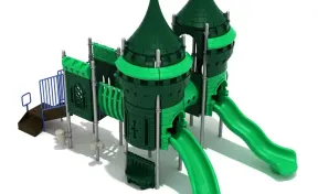 Jade Paradise Castle Spark Playground Structure