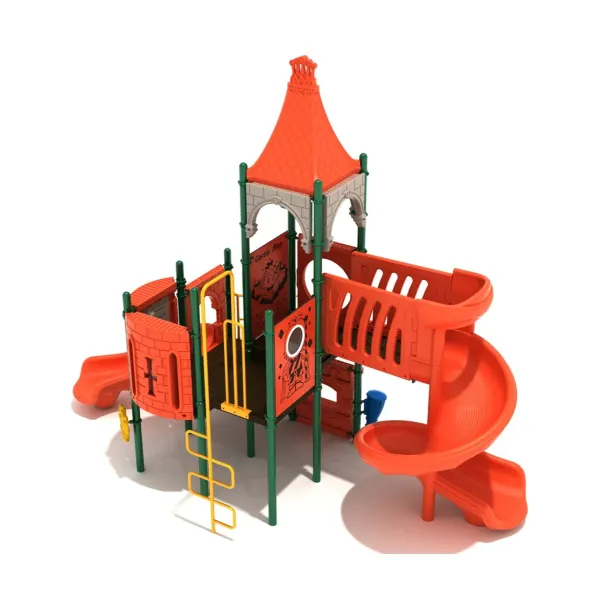 Winding River Lookout Castle Spark Playground Structure