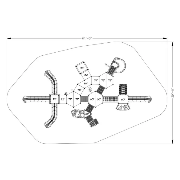Wizard's College Castle Spark Playground Structure
